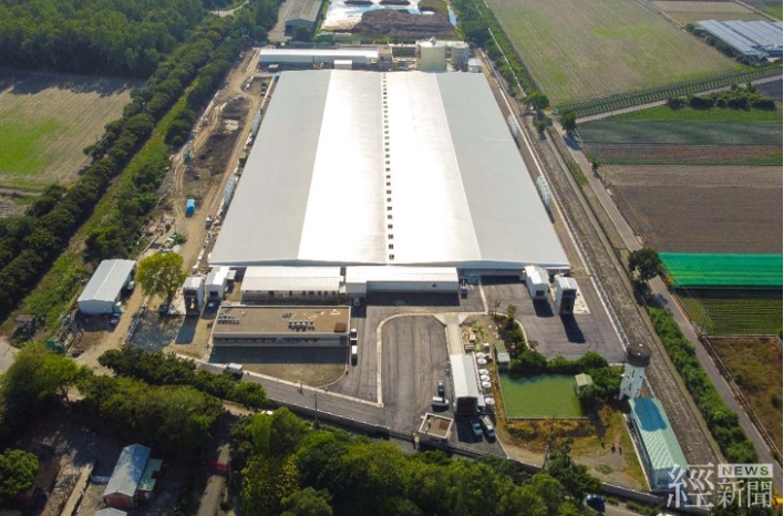 台糖虎尾綠能循環豬場全場空拍圖,該場正式於今年7月25日啟用。